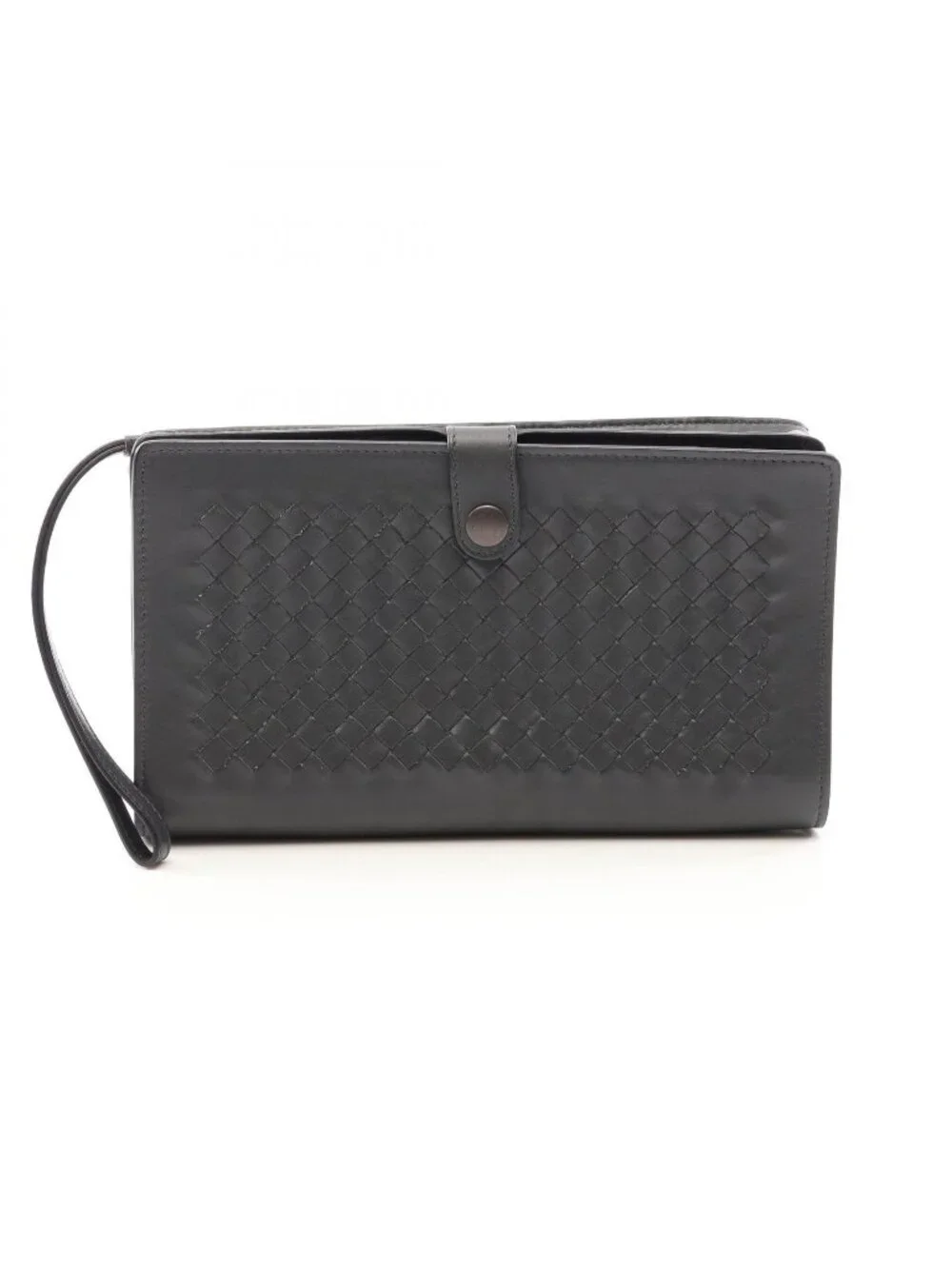Bottega Veneta Clutch Intrecciato with Hand Strap Leather